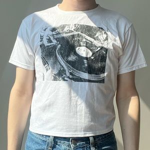 Vintage Urban Outfitters Record Player Graphic Tshirt